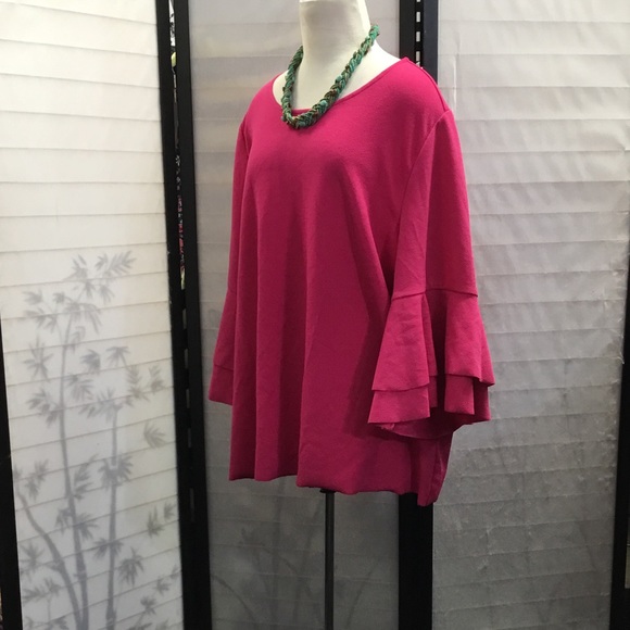 Lane Bryant tier bells sleeve top - Picture 6 of 7